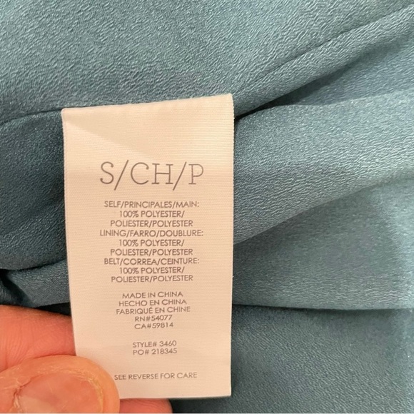 Cabi Dress Women Small Green White Pirouette Floating Floral Flower Preppy Bloom - Picture 7 of 12